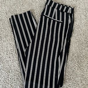 H&M Black and white work pants slacks